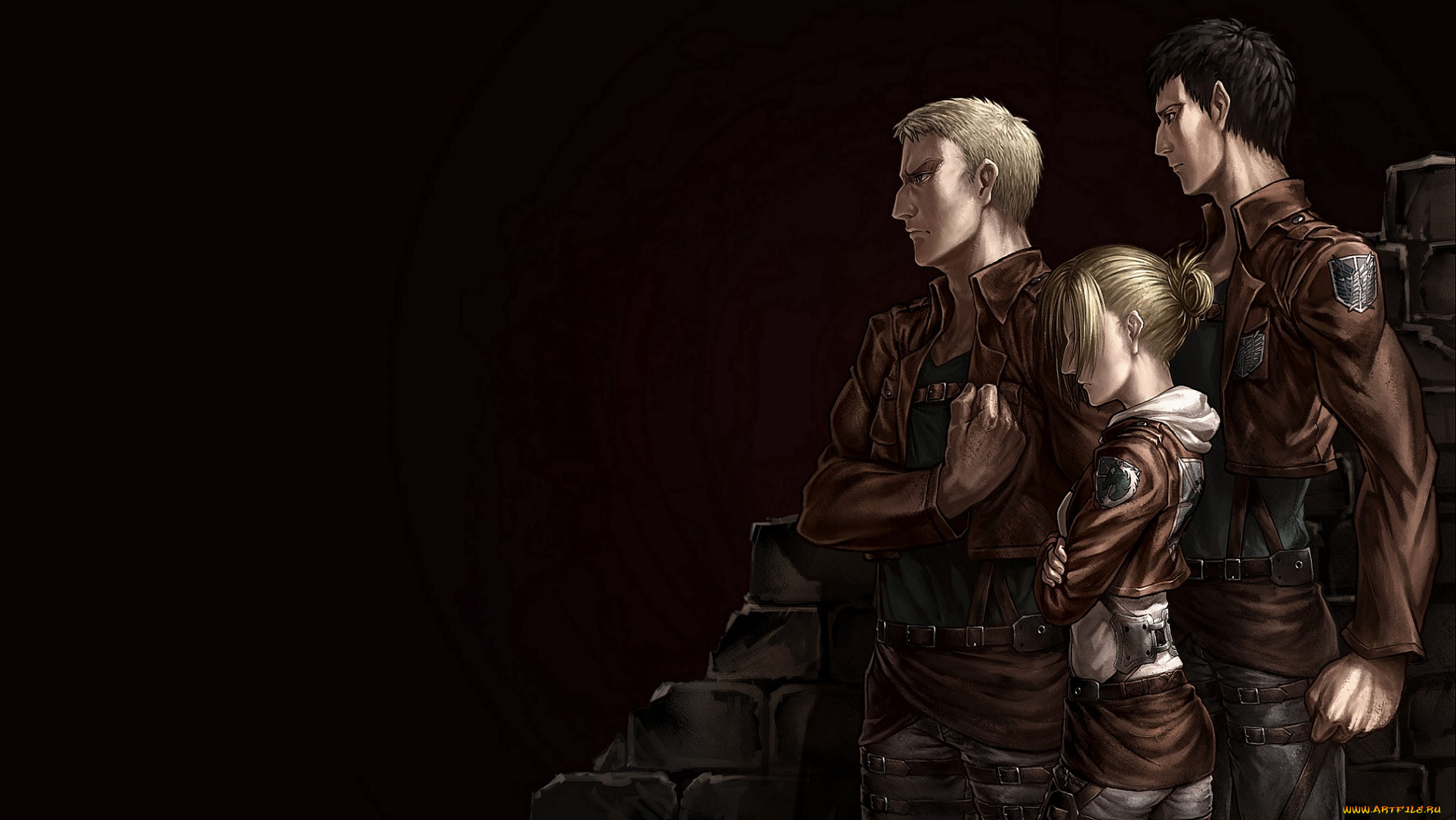 , shingeki no kyojin, reiner, braun, bertholt, fubar, annie, leonhardt, , 